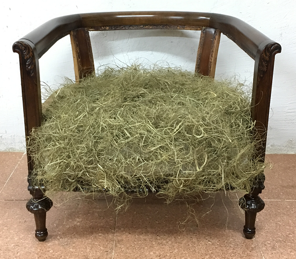 Retiro butaca de crin vegetal